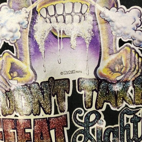 Dont Take Defeat T Shirt Vintage 80s Iron On Transfer 50/50 Made In USA Mens - Picture 3 of 7